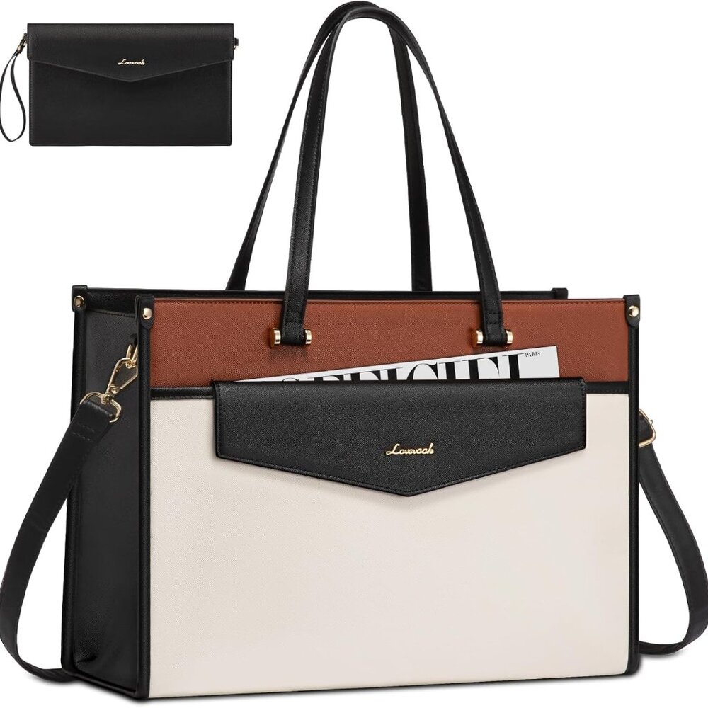 Laptop Bag for Women Laptop Tote Purse Business Briefcase Computer Handbag